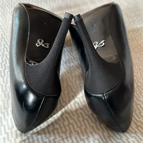 Antonia Saint New York - 3.5” black leather heels cushioned sz: 8 - Picture 7 of 12